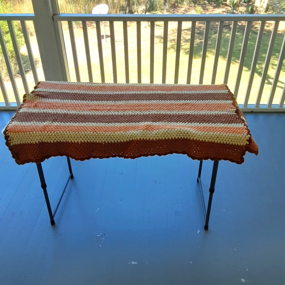 Vintage Crotchet Blanket throw